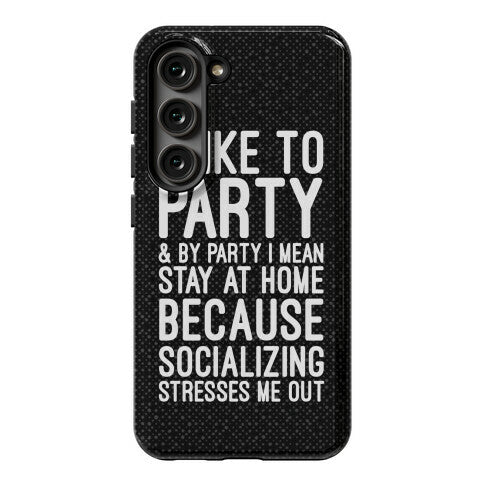Socializing Stresses Me Out Phone Case